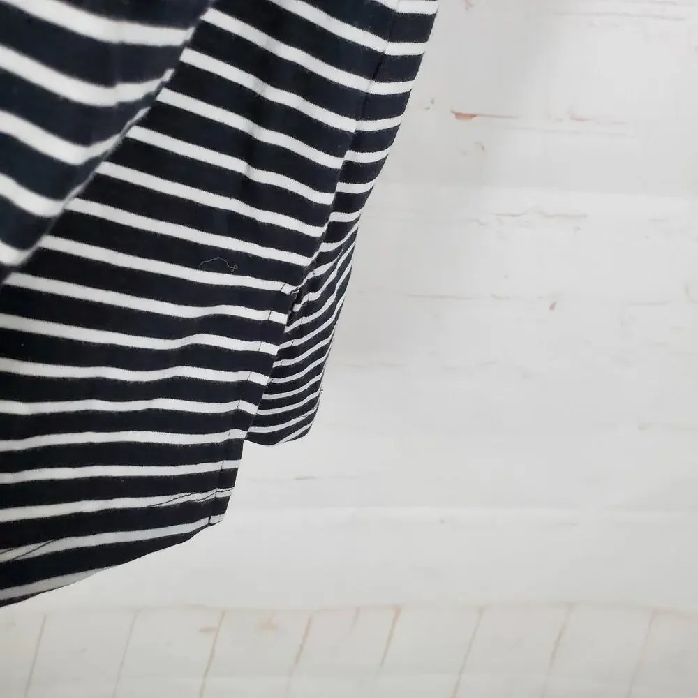 NEW Coolibar Catalina Beach Cover-Up Dress L Striped Pockets UPF 50+ Long Sleeve
